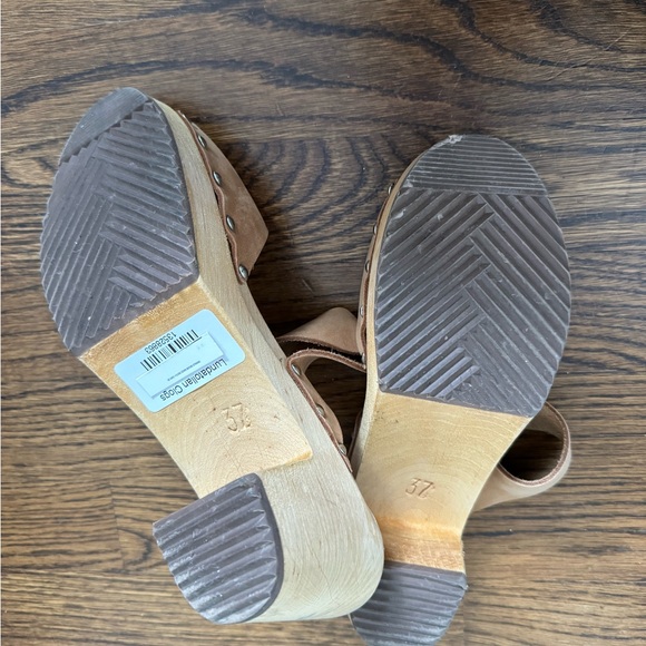 Lundatollan Suede handmade clogs, size 37 - Picture 3 of 3